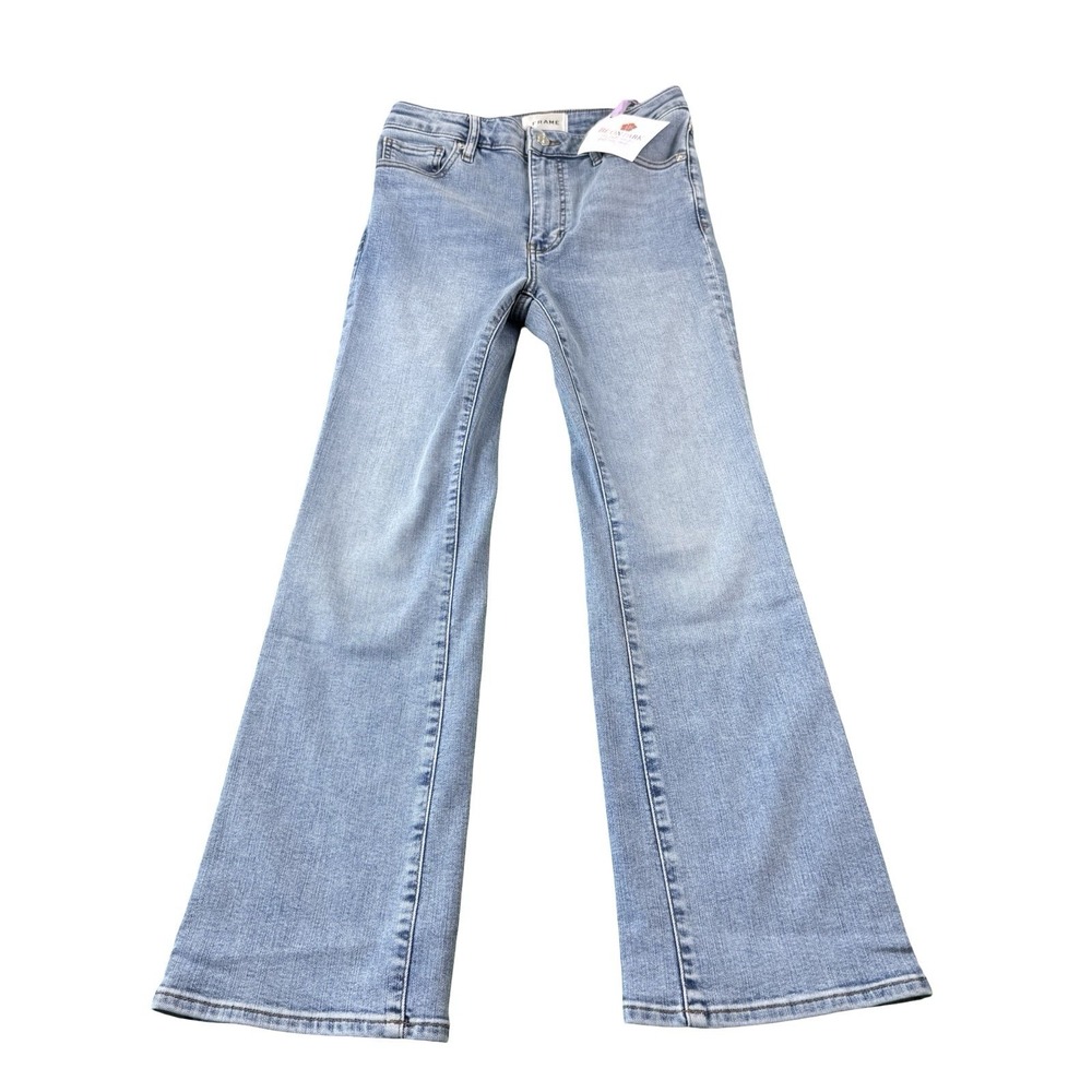 FRAME The Reboot Crop High Rise Bootcut Lightwash Jeans Size 27x27 NWT
